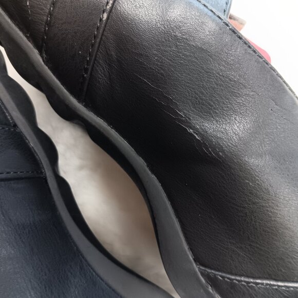Flat Black Sandle Shoes Size 7.5 M - Picture 6 of 14